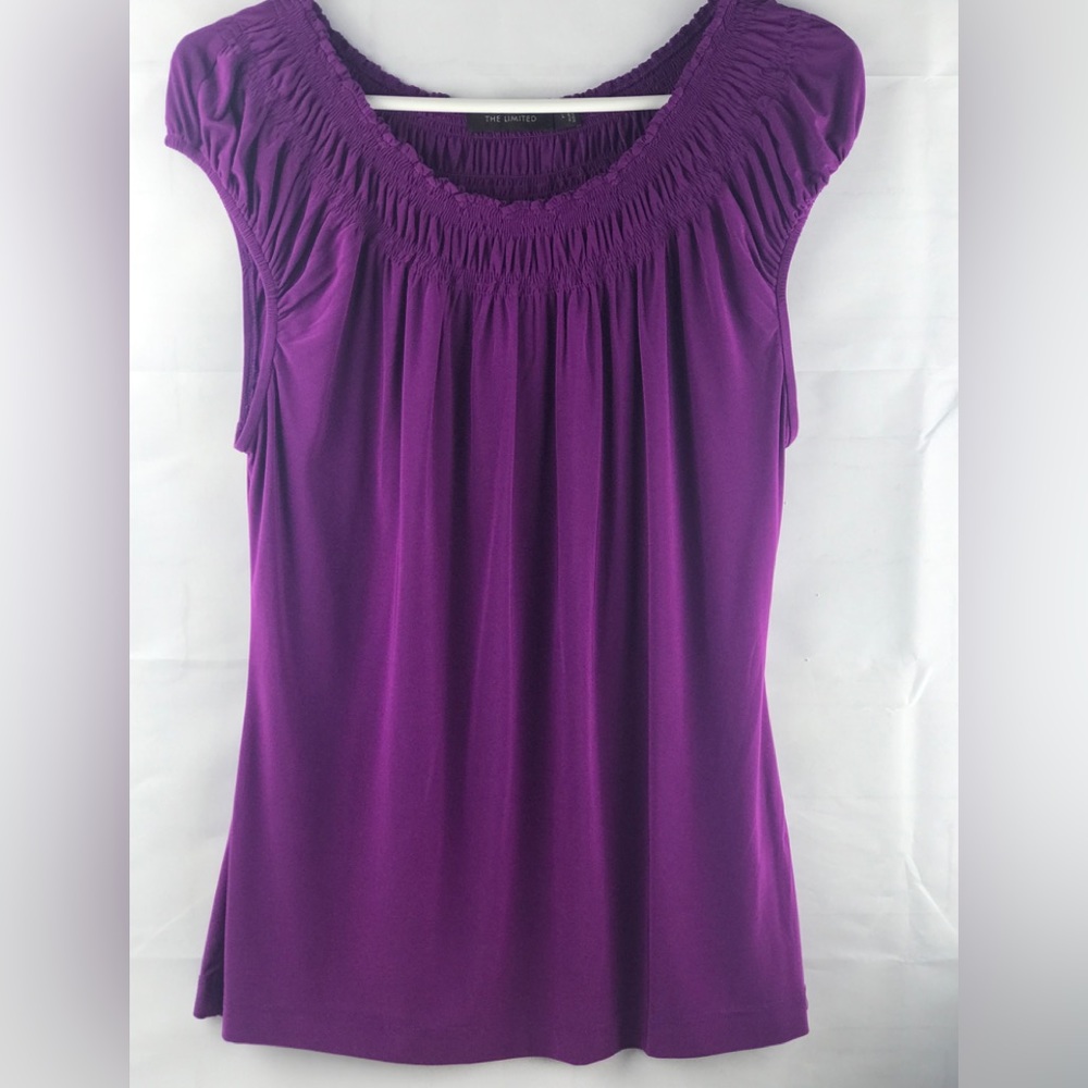 The Limited womens blouse top cap sleeve